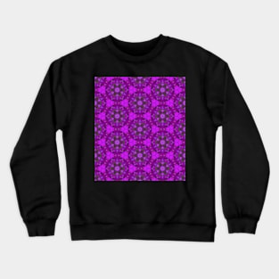 Purple flower pattern Crewneck Sweatshirt